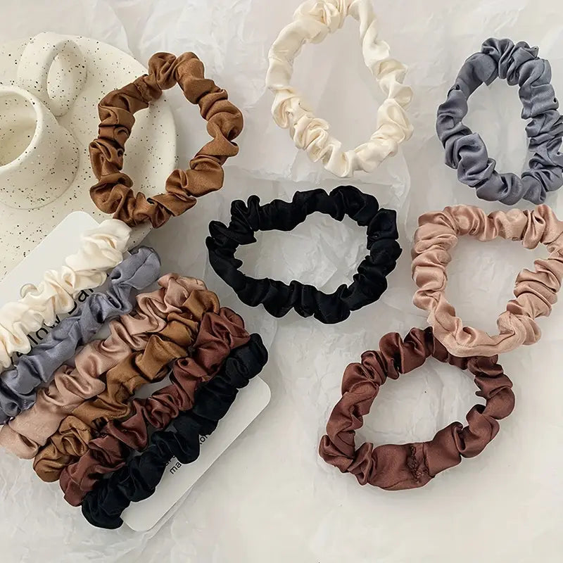 LuxeSatin Scrunchies - By Luxora